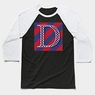 Old Glory Letter D Baseball T-Shirt